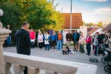 Odhalení sousoší Nejsvětější Trojice