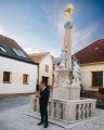 Odhalení sousoší Nejsvětější Trojice