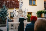 Odhalení sousoší Nejsvětější Trojice