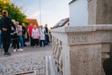 Odhalení sousoší Nejsvětější Trojice