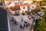 Odhalení sousoší Nejsvětější Trojice
